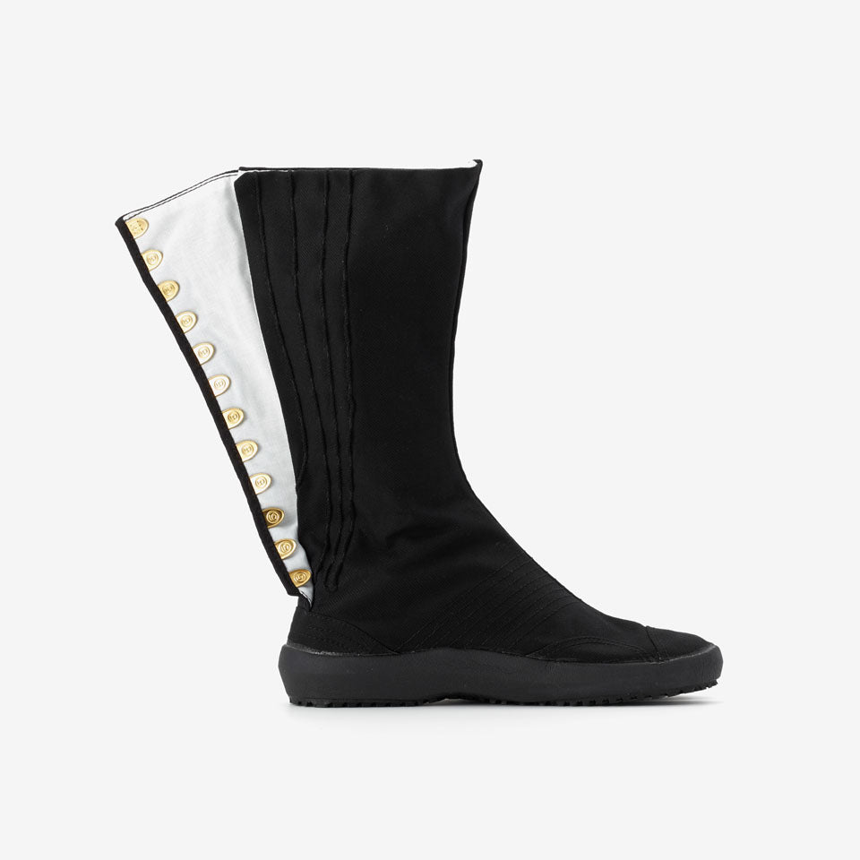 耐滑地下足袋 エアージョグⅢ12枚黒の右向き