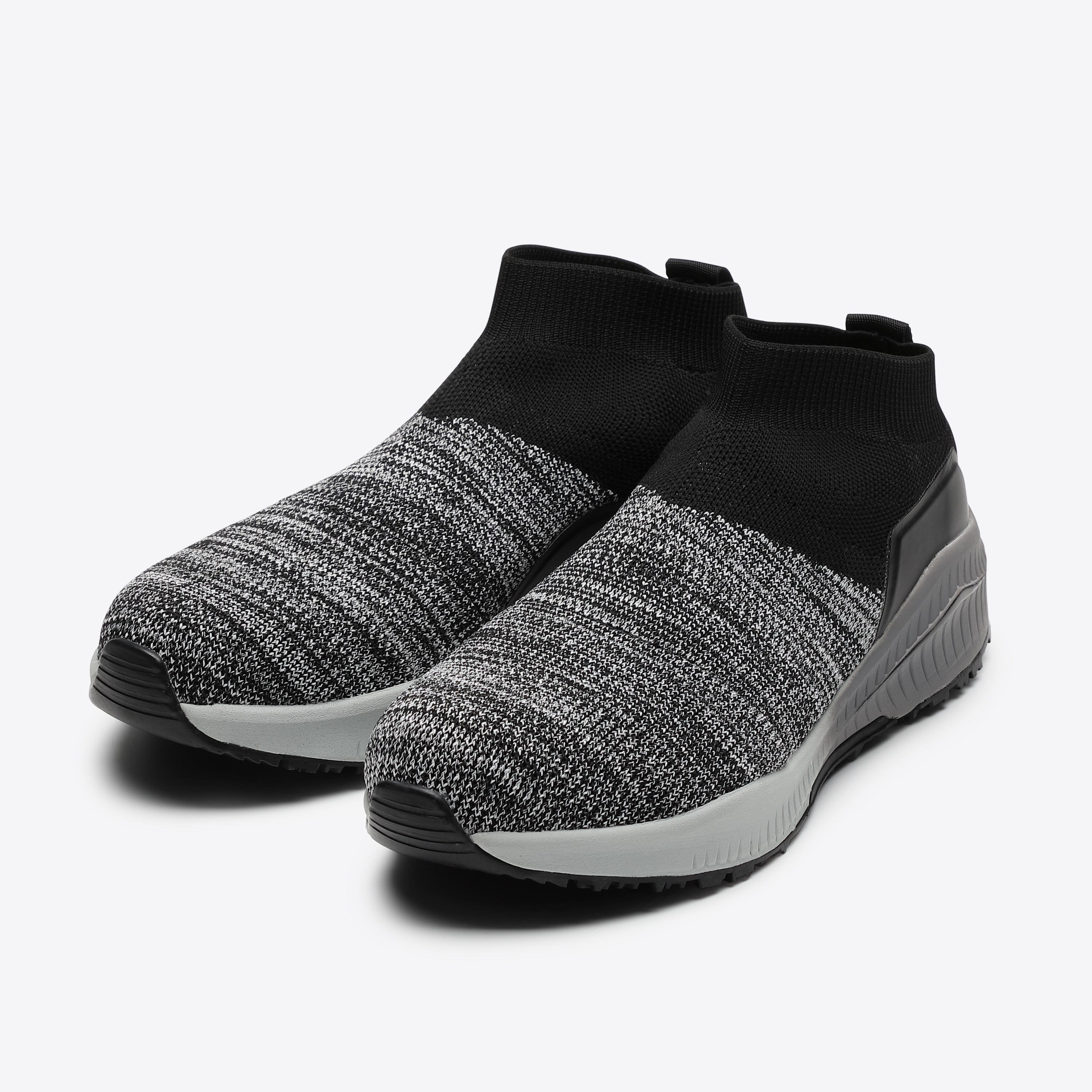 マンダムニットSOC＃202　グレーの両足