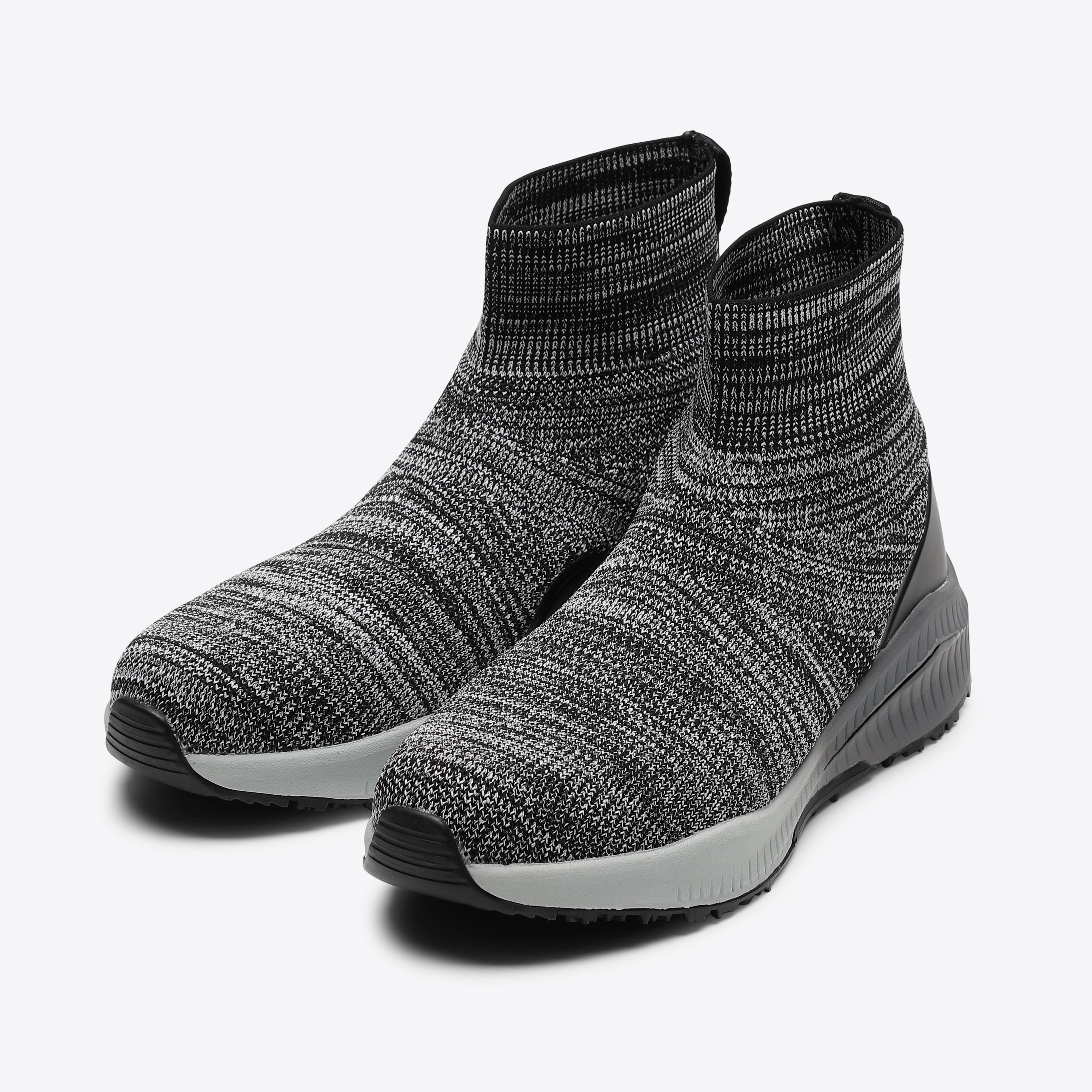 マンダムニットSOC＃203　グレーの両足