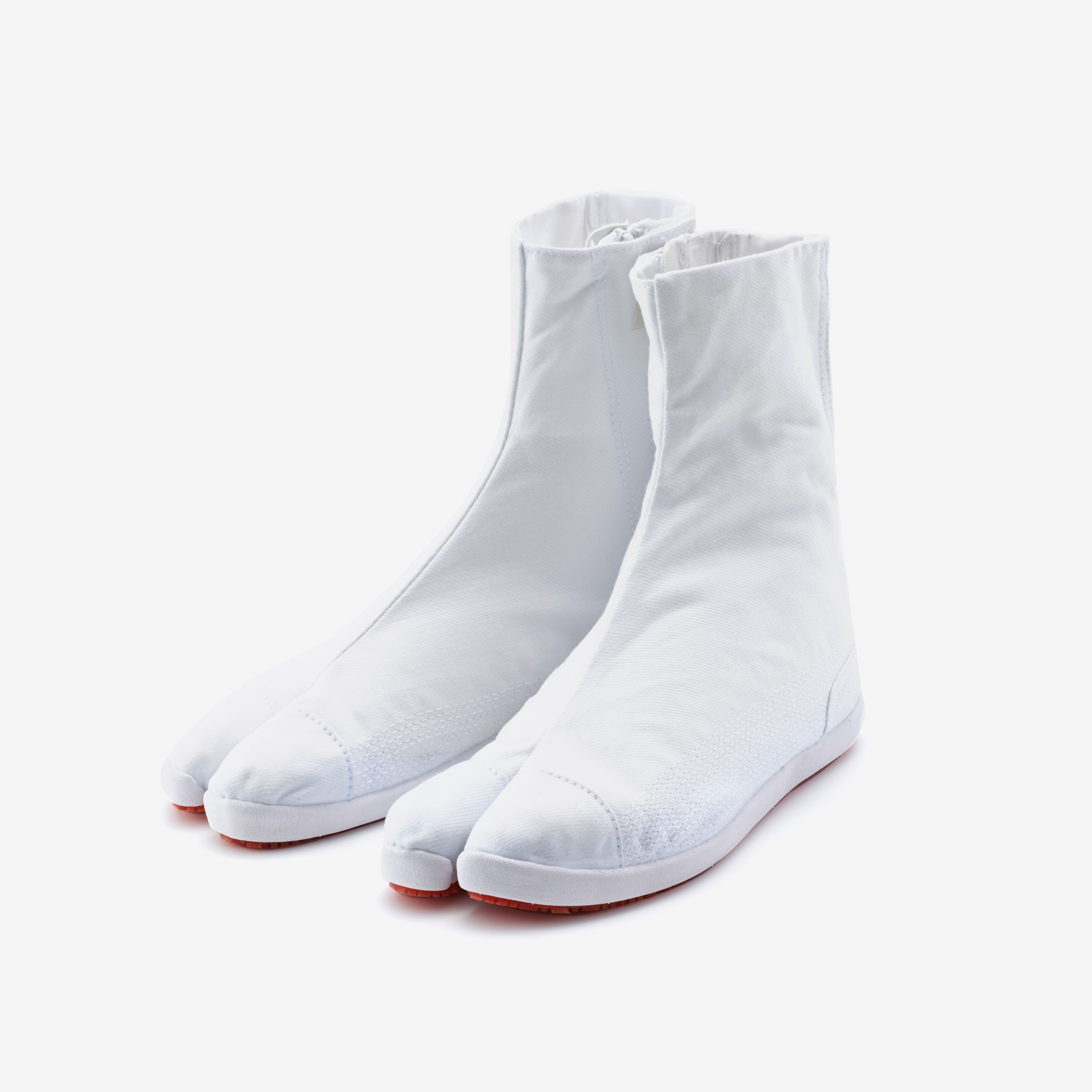 祭走ファスナー白の両足