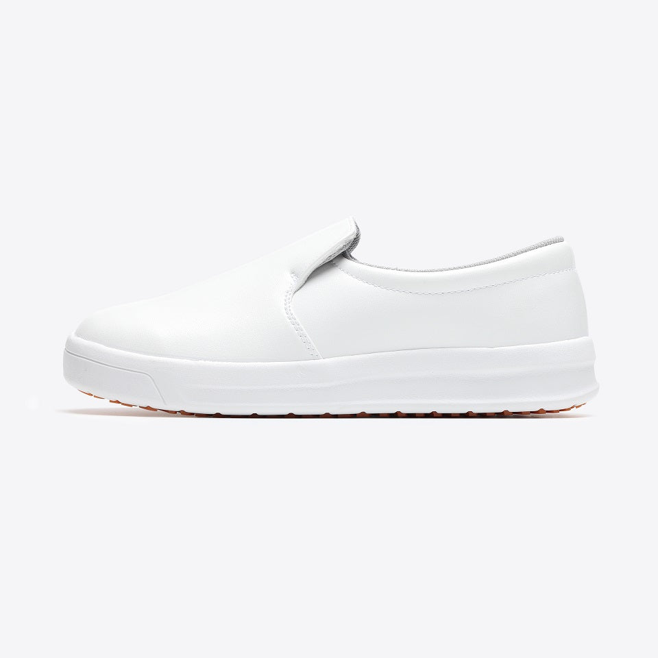 キッチンシューズ ウルトラソール＃73ホワイトの左向き画像