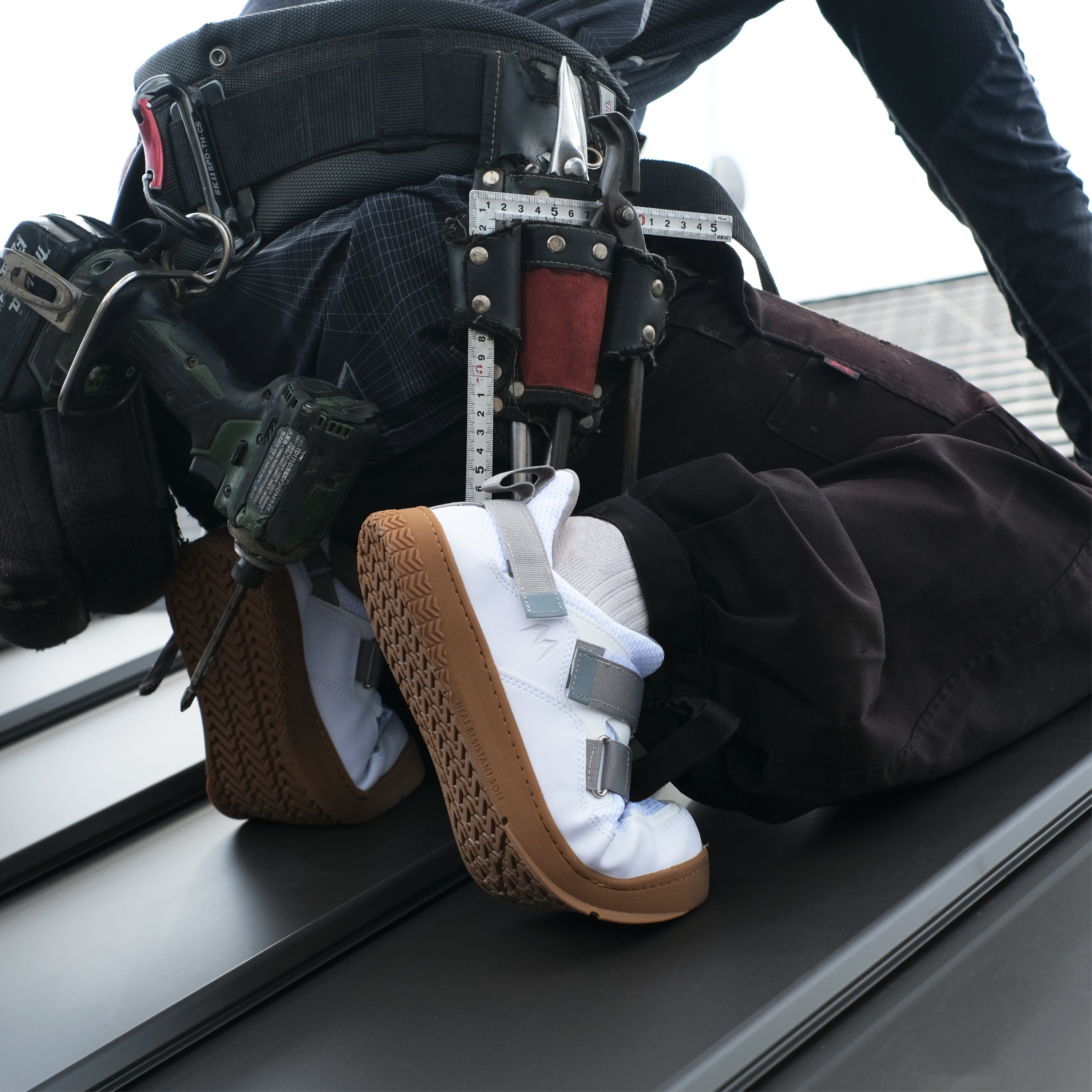 マンダム屋根やくん#08　ホワイトの着用画像