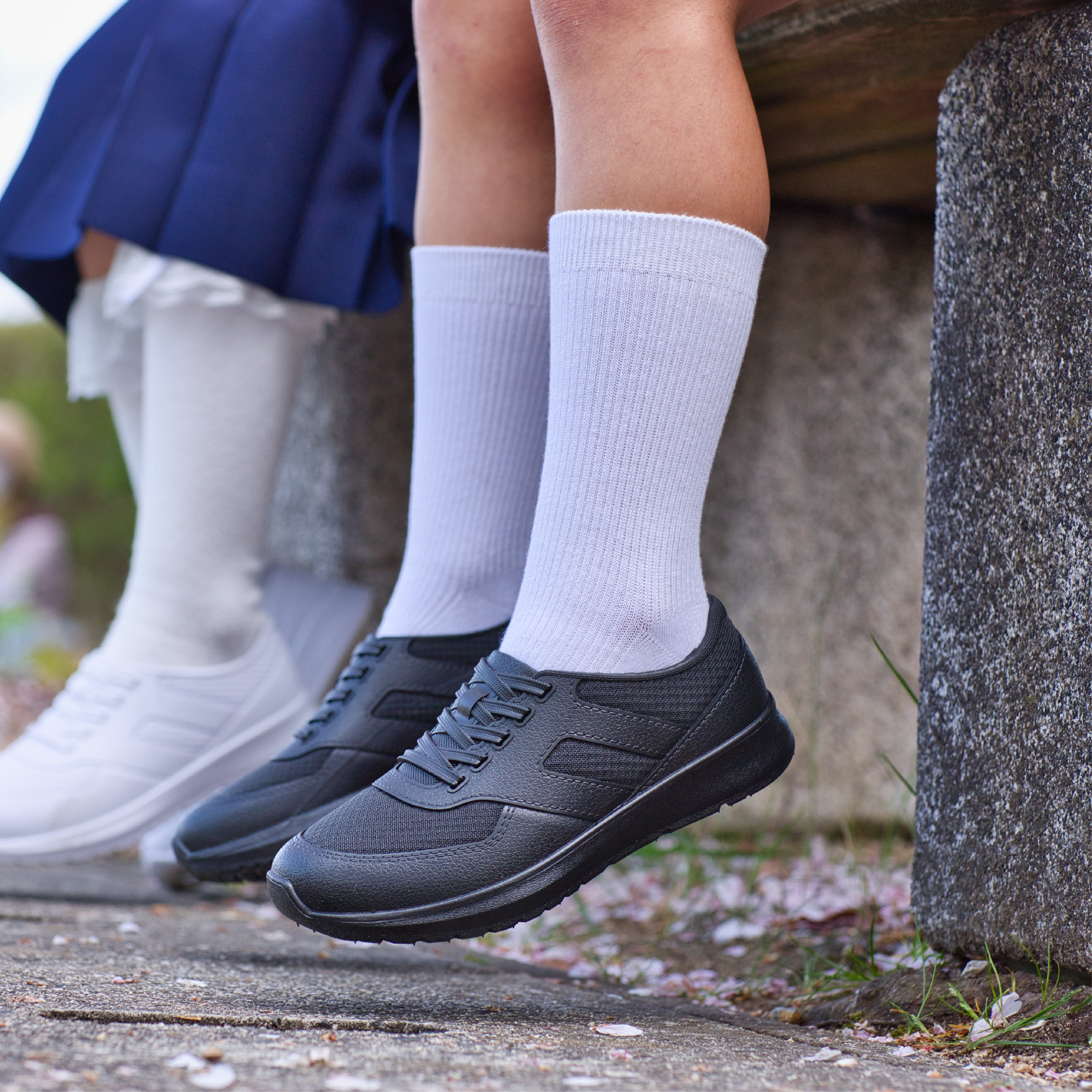 ランランRAIN　ブラックの着用画像